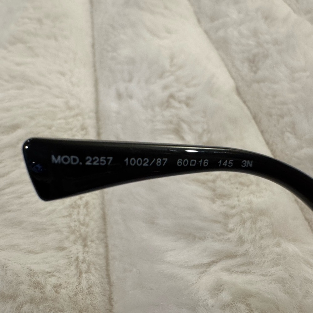Versace Gold Frame Rectangular Sunglasses - Picture 7 of 11